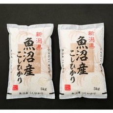 【毎月定期便】魚沼産コシヒカリ10kg (5kg&times;2袋)全3回