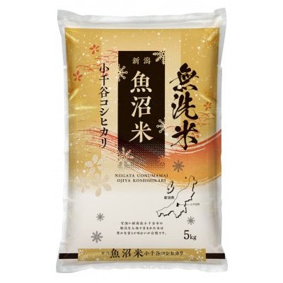 【毎月定期便】【頒布会】無洗米　雪室貯蔵魚沼産コシヒカリ5kg全6回