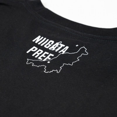 小千谷市 マンホールTシャツ 黒 XLサイズ