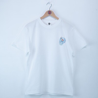 小千谷市 マンホールTシャツ(錦鯉) 白 Sサイズ