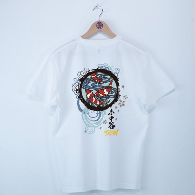 小千谷市 マンホールTシャツ(錦鯉) 白 Mサイズ