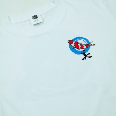 小千谷市 マンホールTシャツ(錦鯉) 白 Mサイズ