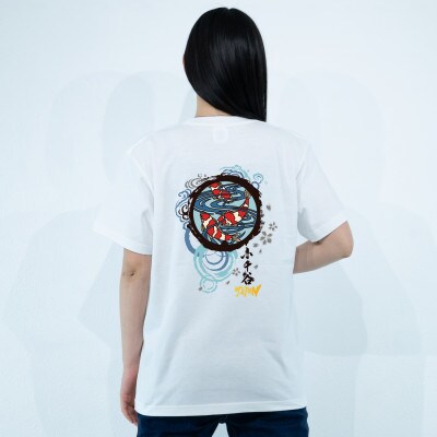 小千谷市 マンホールTシャツ(錦鯉) 白 Lサイズ