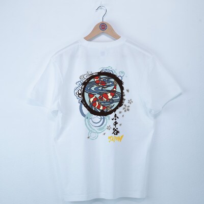 小千谷市 マンホールTシャツ(錦鯉) 白 Lサイズ