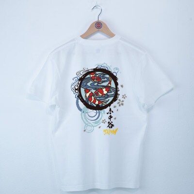 小千谷市 マンホールTシャツ(錦鯉) 白 XLサイズ
