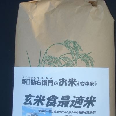 【6年産】野口勘右衛門のお米「玄米食最適米(ミルキークイーン)」玄米10kg