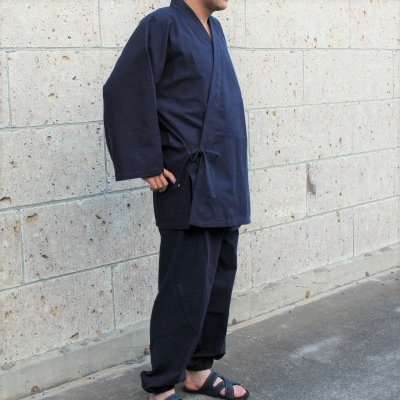 武州正藍染　作務衣　紺　Mサイズ