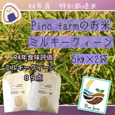 令和4年産 Pino farmのお米 ミルキークィーン 5kg&times;2袋 10kg 精米