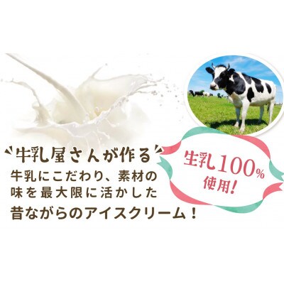 牛乳屋さんが作ったアイスクリーム　あずき味の手作りアイスもなか  | 24個入り