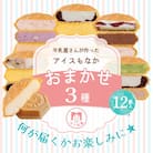 牛乳屋さんが作ったアイスクリームスイーツ　モア松屋のおまかせ3種 アイスもなか食べ比べ | 12個入
