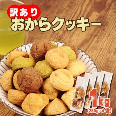 訳あり おからクッキー 1kg 食べ比べ クッキー スイーツ デザート おやつ お菓子 詰め合わせ