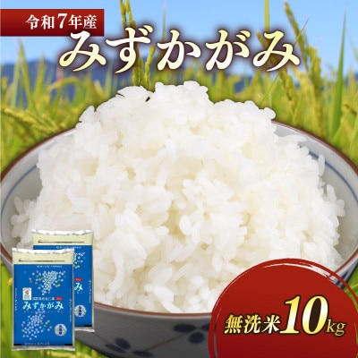 令和7年産新米みずかがみ白米無洗米10kg(5kg×2袋) 和食の旨味引き立つさっぱりとした味わい