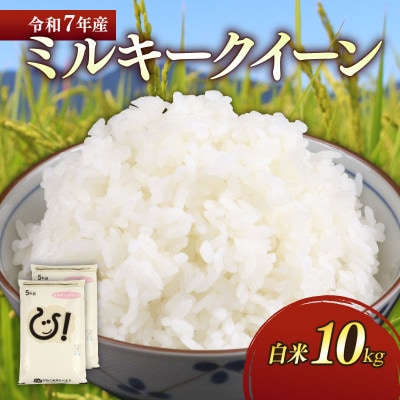 令和7年産新米ミルキークイーン白米10kg(5kg×2袋) 甘みと強い粘りが特徴