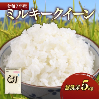 令和7年産新米ミルキークイーン白米無洗米5kg 甘みと強い粘りが特徴