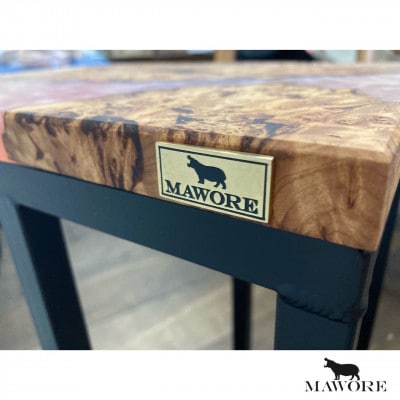 世界に1つだけのウッドレジンサイドテーブル【ピンク:さくら】t005