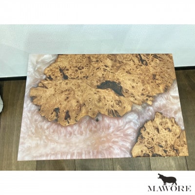 世界に1つだけのウッドレジンサイドテーブル【ピンク:さくら】t005