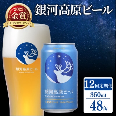 【毎月定期便】銀河高原ビール 350ml × 48缶全12回