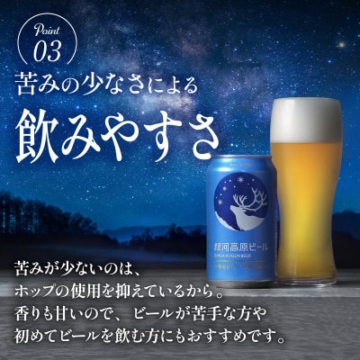 【毎月定期便】銀河高原ビール 350ml × 48缶全3回