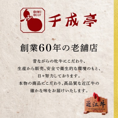 千成亭 近江牛と黒豚のハンバーグ 150g×6個 ソース付き