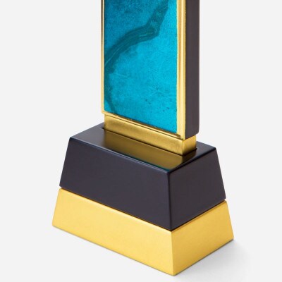 位牌 mica(マイカ) 丸型 ブルー