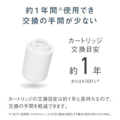 パナソニック 浄水器 TK-CJ24-W(交換用カートリッジ TK-CJ24C1 付)