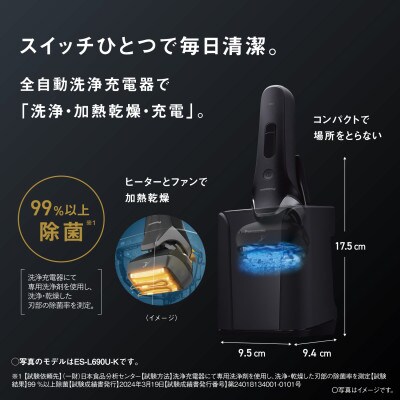 パナソニック 電気シェーバー ラムダッシュPRO 5枚刃 ES-L572U(髭剃り)
