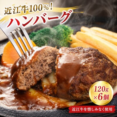 近江牛100%使用! 近江牛ハンバーグ 6個 冷凍