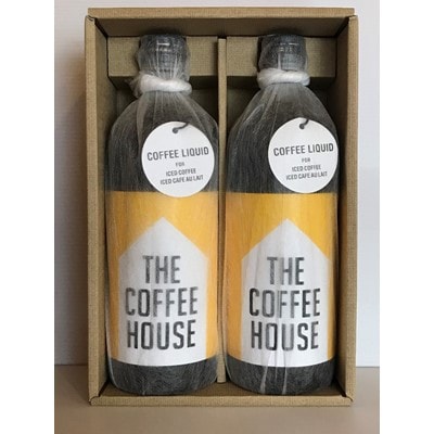 【すみだ珈琲】THE COFFEE HOUSE COFFEE LIQUID+江戸切子カップ　市松模様