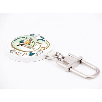 【文庫屋　大関】ドアに冷蔵庫にペタリ　干支キーホルダー　辰【皮革工芸品】