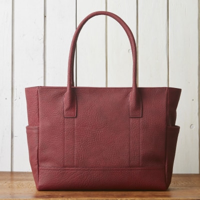 azzuni馬革トートバッグ《Mcapa》レッド　AZ060