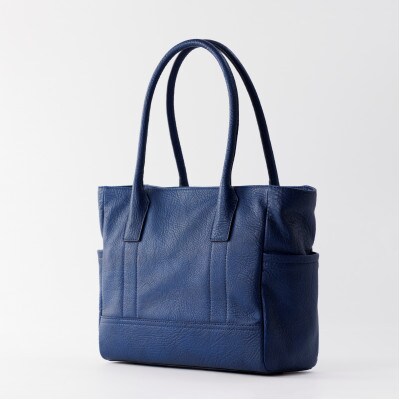 azzuni馬革A4トートバッグ《S capa》ブルー　AZ082