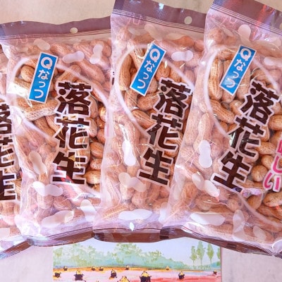 千葉県産ピーナッツ～Qなっつ～から付落花生　180g×4袋
