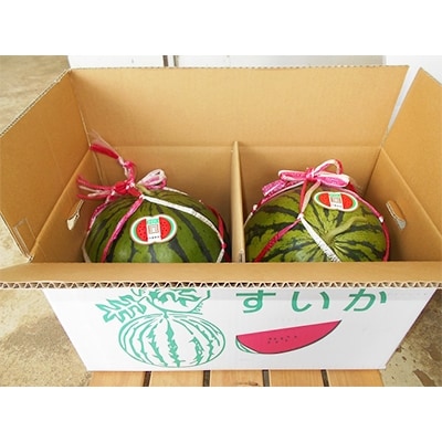 大玉スイカ　1箱2ヶ入　(2L～)