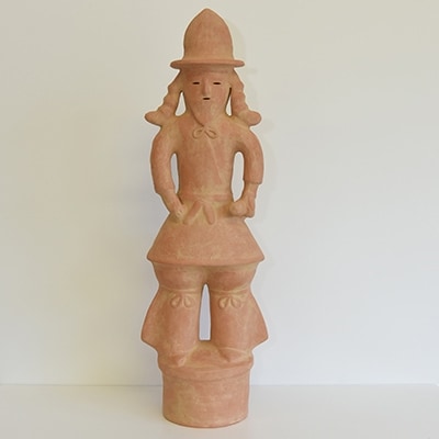 芝山古墳群(殿塚・姫塚)出土はにわ「ひげの武人(大)」複製品　1体
