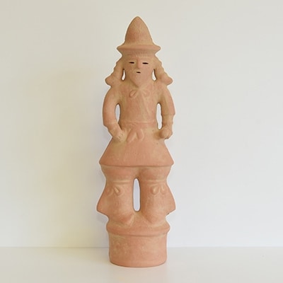 芝山古墳群(殿塚・姫塚)出土はにわ「ひげの武人(小)」複製品　1体