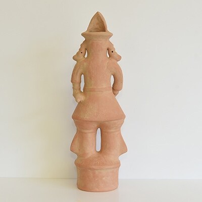 芝山古墳群(殿塚・姫塚)出土はにわ「ひげの武人(小)」複製品　1体