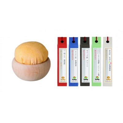 針、針やまセット「針ものがたり 5種・針やま　菜の花色(卯月)」【BA001VC04】