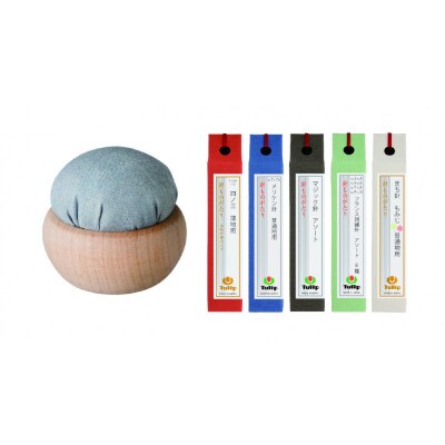 針、針やまセット「針ものがたり 5種・針やま　薄墨色(霜月)」【BA001VC11】