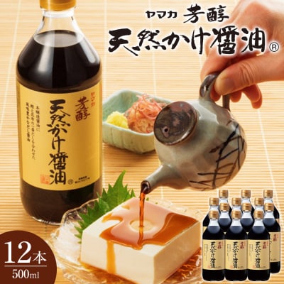 芳醇天然かけ醤油500ml×12本【BD002】