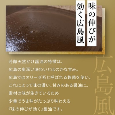 芳醇天然かけ醤油500ml×12本【BD002】