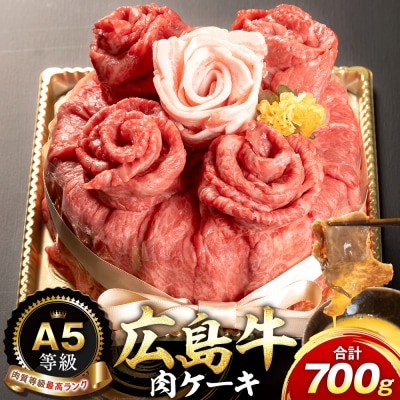 A5等級広島牛 肉ケーキ 700g【DD003】