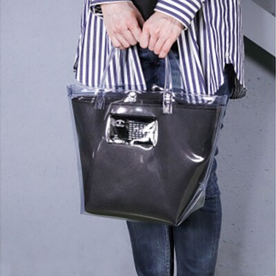 PVCトート/ ブラック E123【DN009VC02】