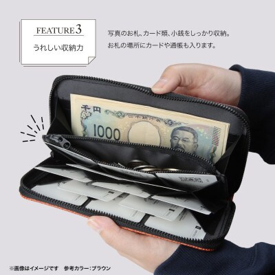「千菱」 ラウンド長財布 /イエロー M024【DN039VC02】