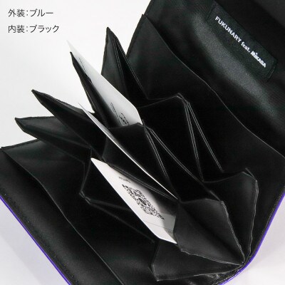 FUKUNARY はちのす カードケース/ ブルー M069【DN061VC01】