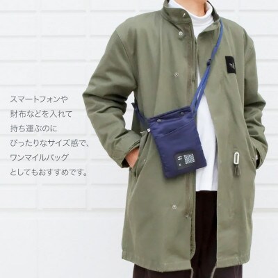 FUKUNARY サコッシュ バッグ バーティ  MA-1/ネイビー F021【DN089VC02】