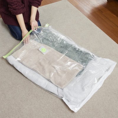 【日本製】ふとん圧縮袋 Sサイズ 2枚入り×2箱セット (毛布・タオルケット・夏ふとん用)