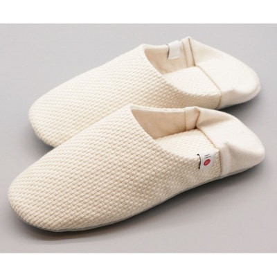 【Sサイズ】ジャブジャブ洗える!柔道衣生地で作った。九櫻刺子バブーシュ 生成