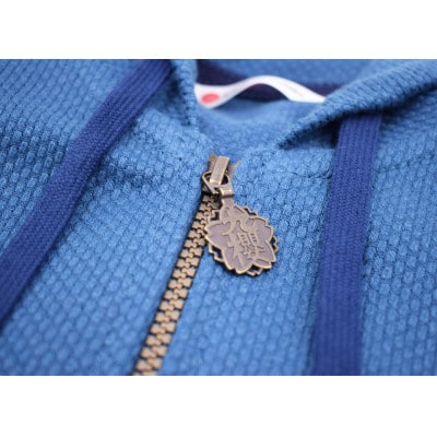 【3Lサイズ】九櫻刺子 柔道衣パーカー 九櫻ロゴチャーム付き | 紺青