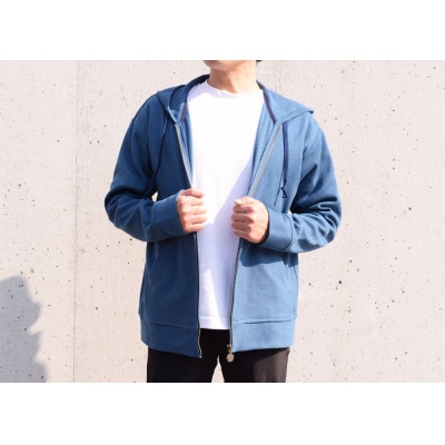 【3Lサイズ】九櫻刺子 柔道衣パーカー 九櫻ロゴチャーム付き | 紺青