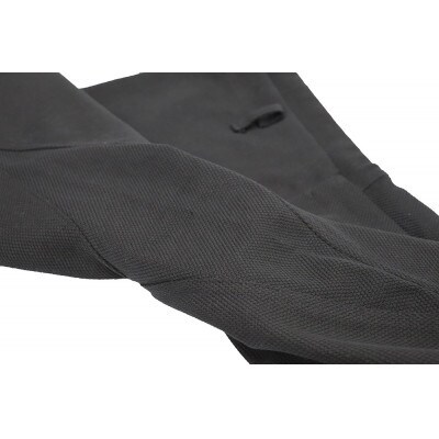 【Lサイズ】黒染め刺子ハーフパンツ　武道衣生地から作る丈夫で長持ちなアイテム